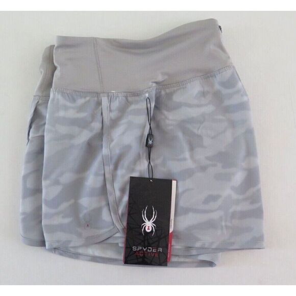 Spyder Active SP529 Women's Sz XL Gray Workout Shorts - Picture 3 of 5
